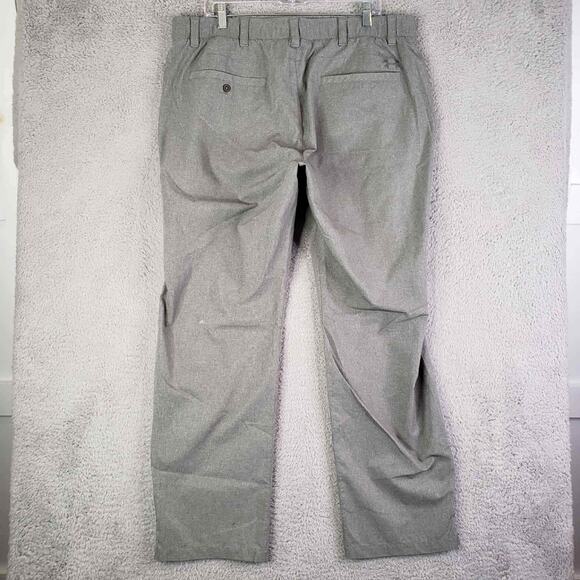 Under Armour UA Golf Pants Mens Size 40x32 Gray Loose Flat Front Chino - Picture 3 of 9